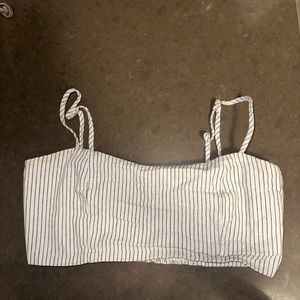 Brandy Melville striped crop bra top